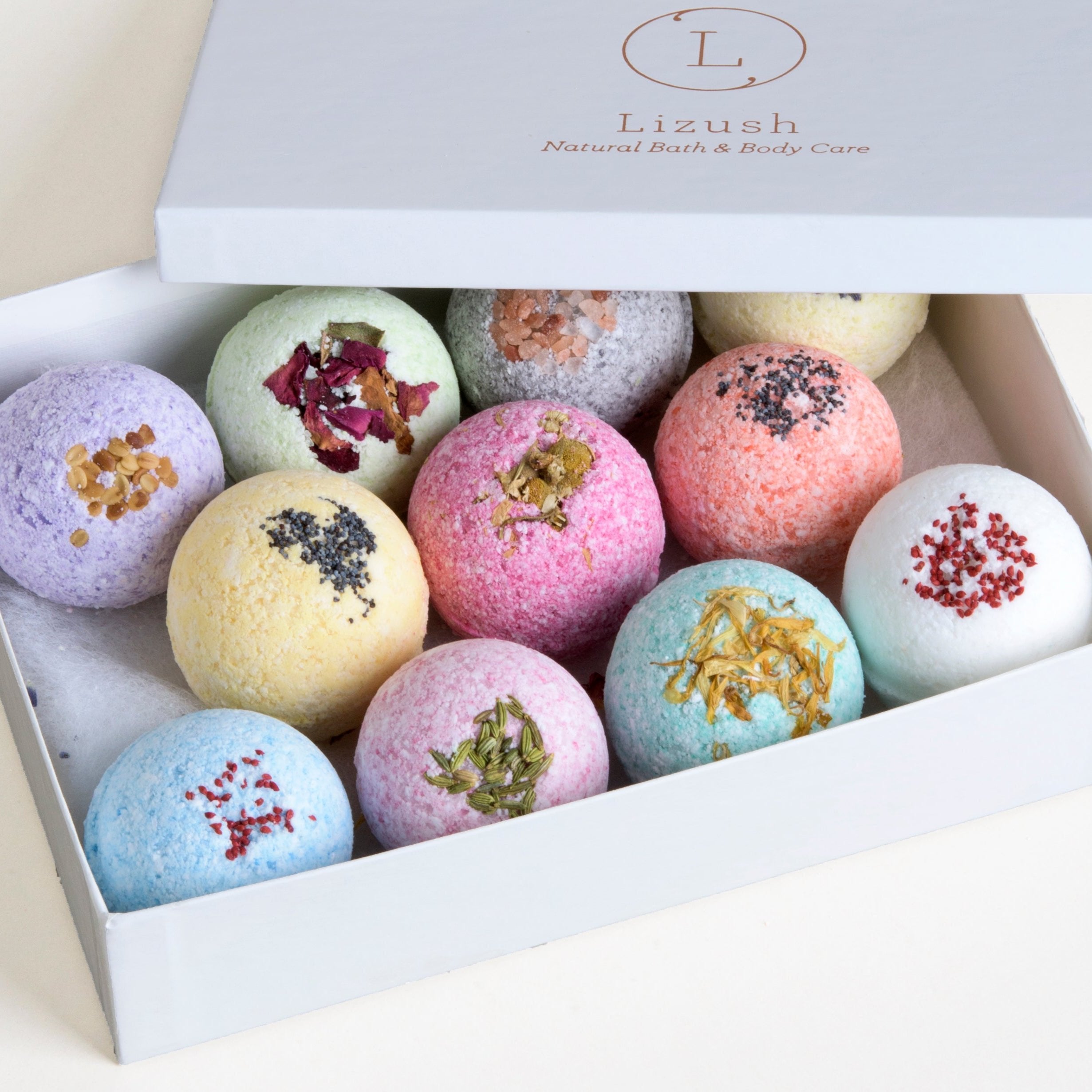 11 Bath Bombs Gift Box + one Free Bomb to make 12 !!