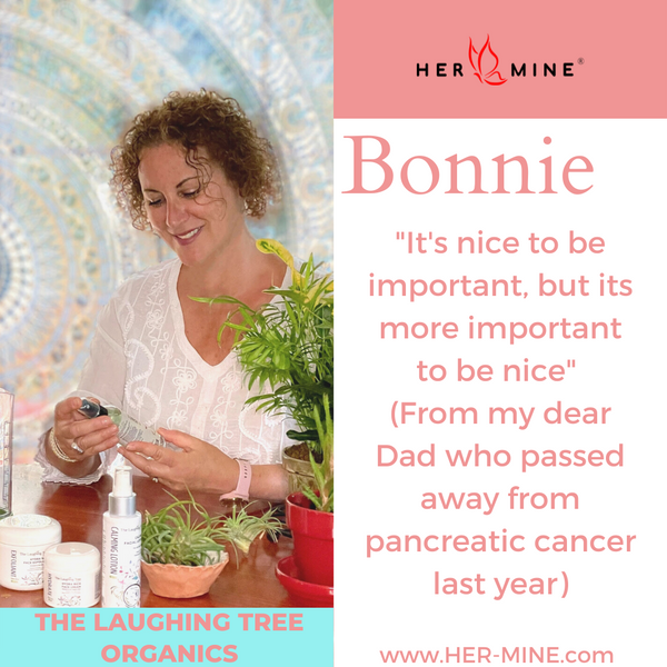 Bonnie - Owner of The Laughing Tree Organics and HER-MINE Vendor Partner