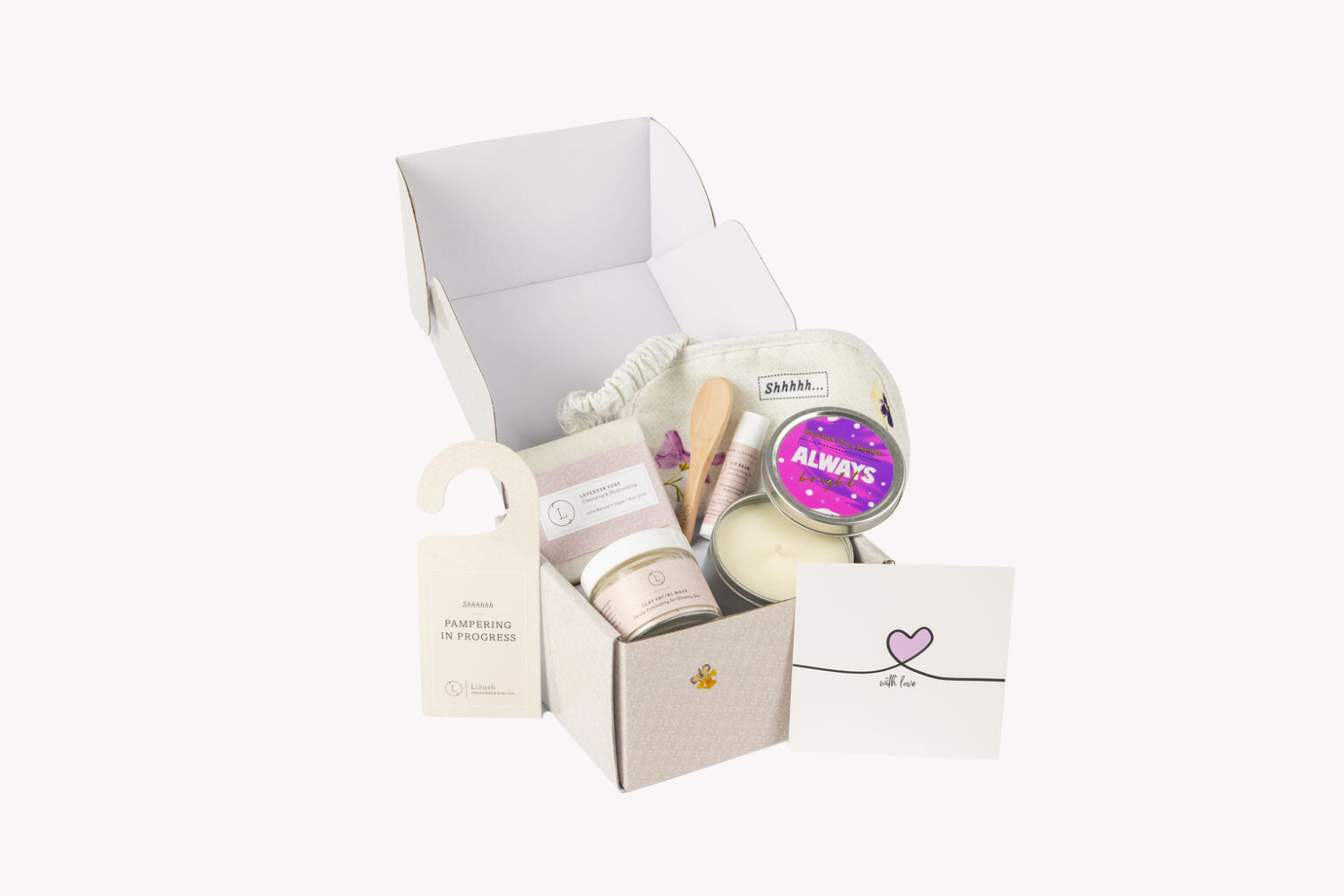 Lavender Bath and Body Gift Set - Thank You Gift Box for Her